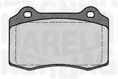 MAGNETI MARELLI 363916060555 -  Комплект тормозных колодок, дисковый тормоз